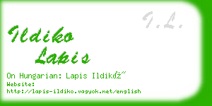 ildiko lapis business card